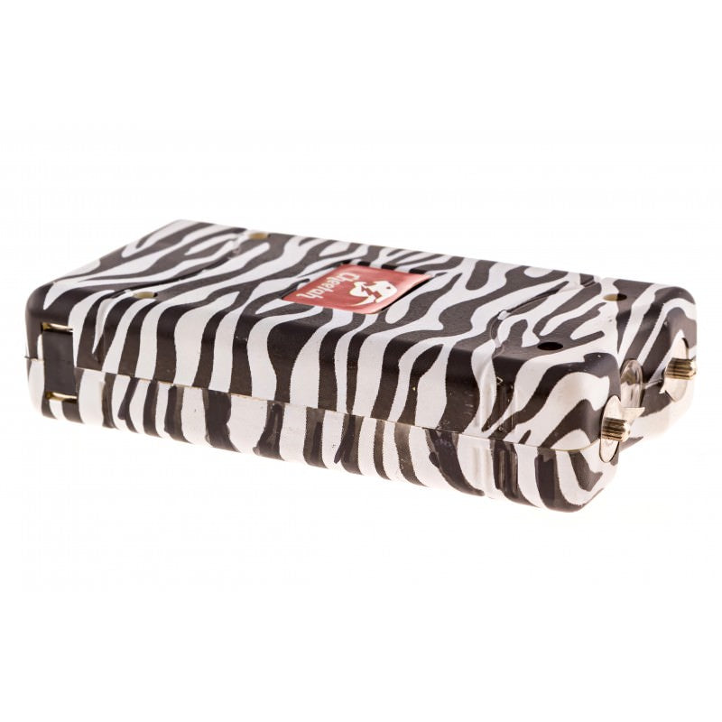 Zebra Print Max Power 10 Million Volt Stun Gun Rechargeable LED Light