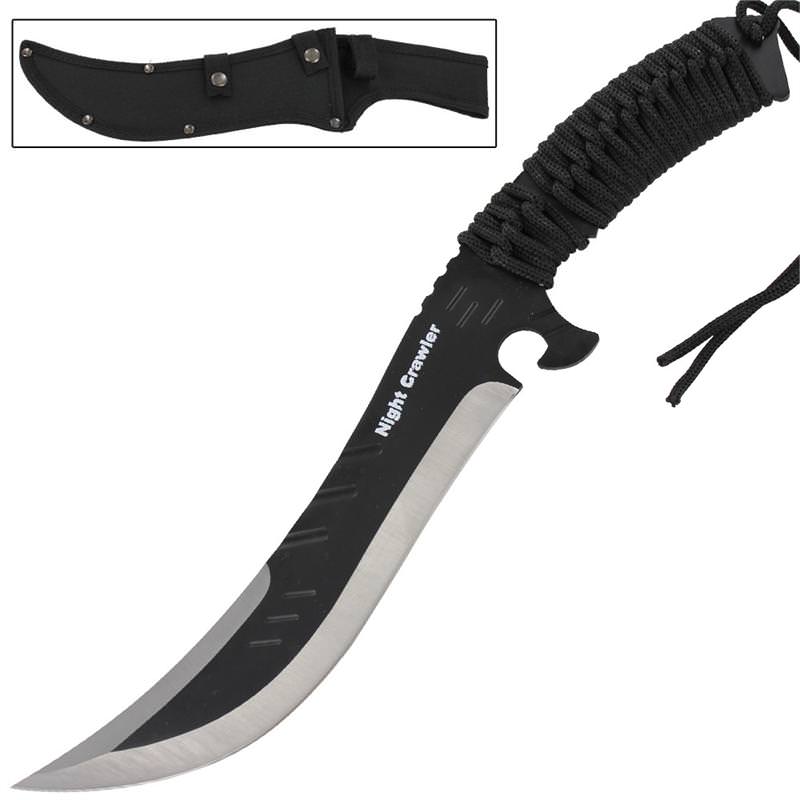 Night Crawler Black Full Tang Hunting Knife