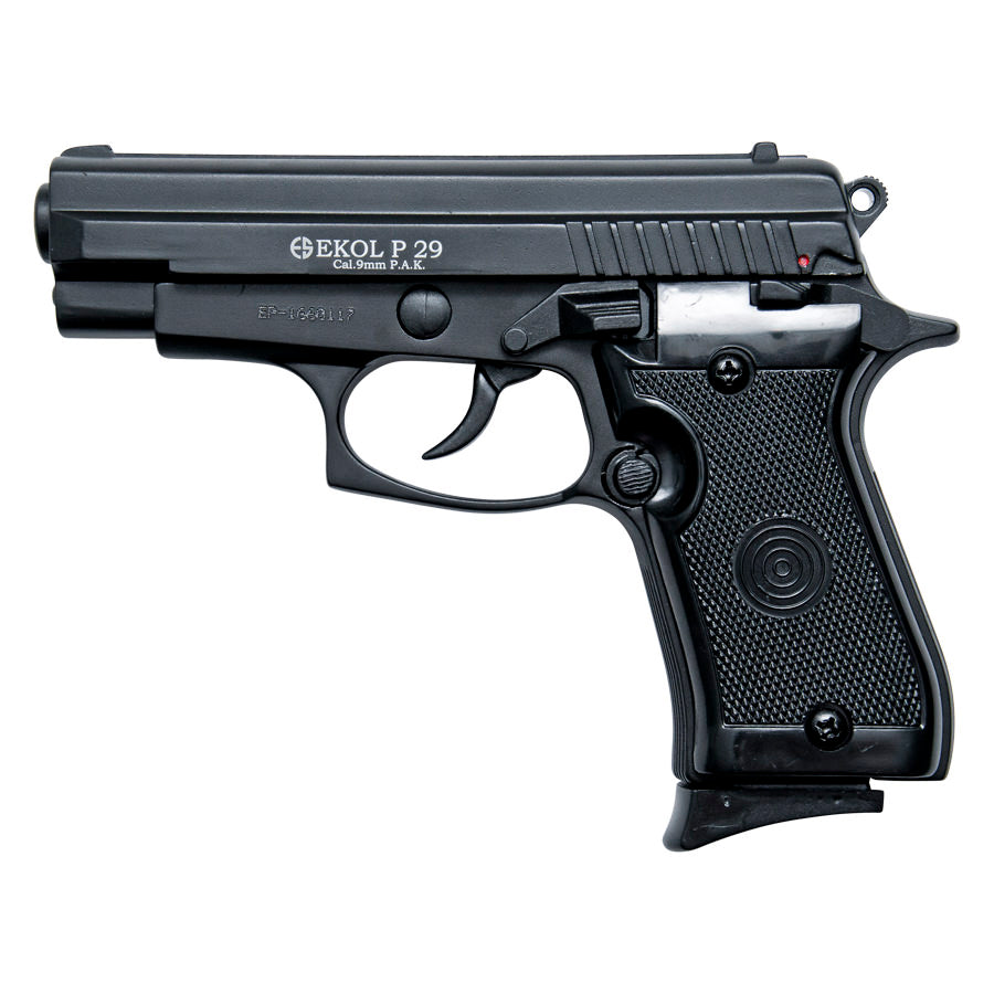 P29 Semi Automatic Blank Firing Pistol Black Finish