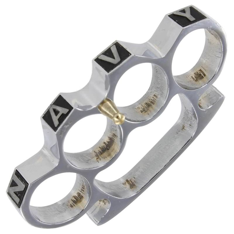 Rampage Navy Yard Knuckle Buckle Silver