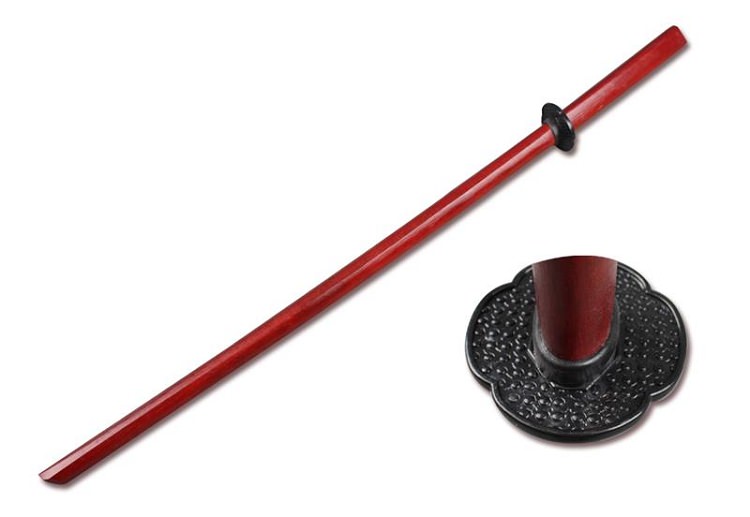 Red Bokken Kendo Practice Sword