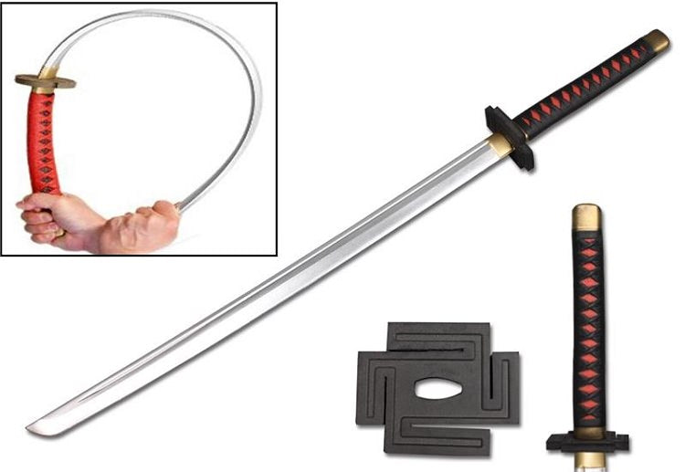 Anime Ichigo Tensa Bankai Cutting Moon Foam Sword Cosplay Costume LARP