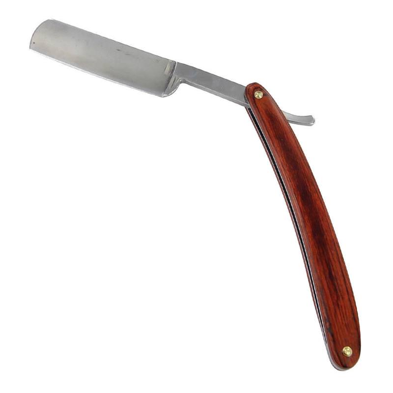 Red Oak Wood Handle Shaving Men's Straight Razor