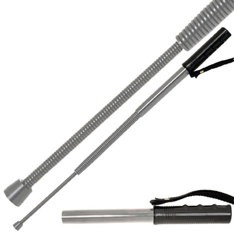 Collapsible Silver Spring Police Baton 23 inch Self Defense Weapon