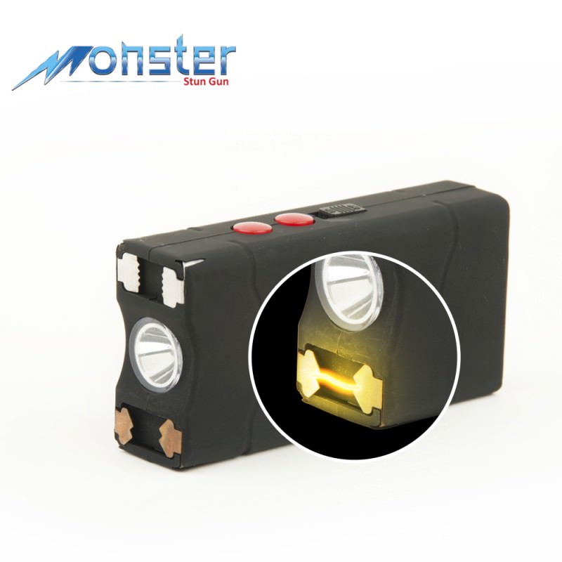 15,000,000 Rechargeable Stun Gun w/LED Light and Cigarette Lighter