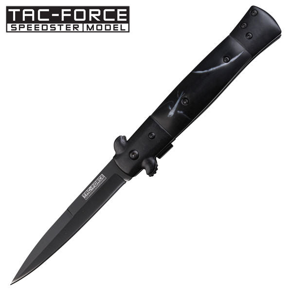 7" Pearl Stiletto Spring Assisted Folding Pocket Knife