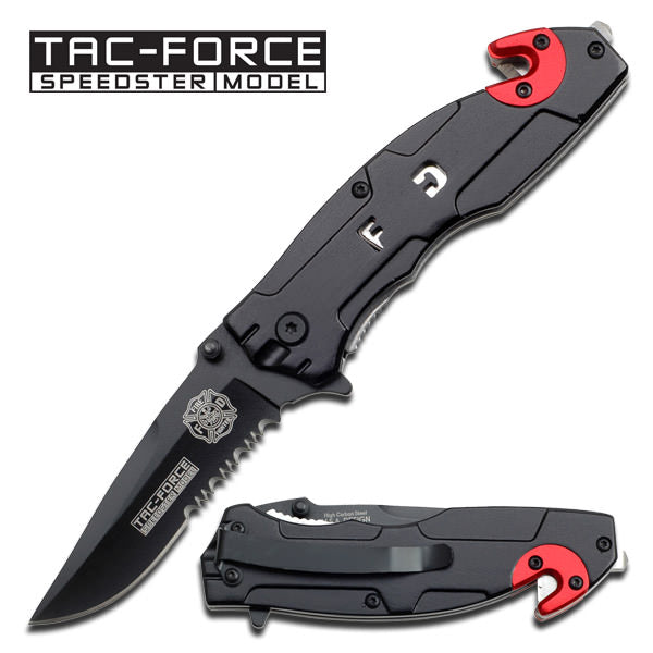 Fire Department Rescue Folder Spring Assisted Knife