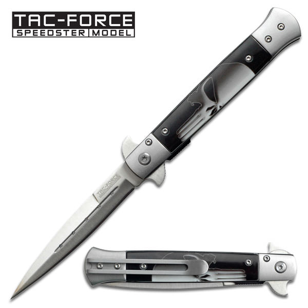 Italian Stiletto Knife Assisted Opening - Punisher