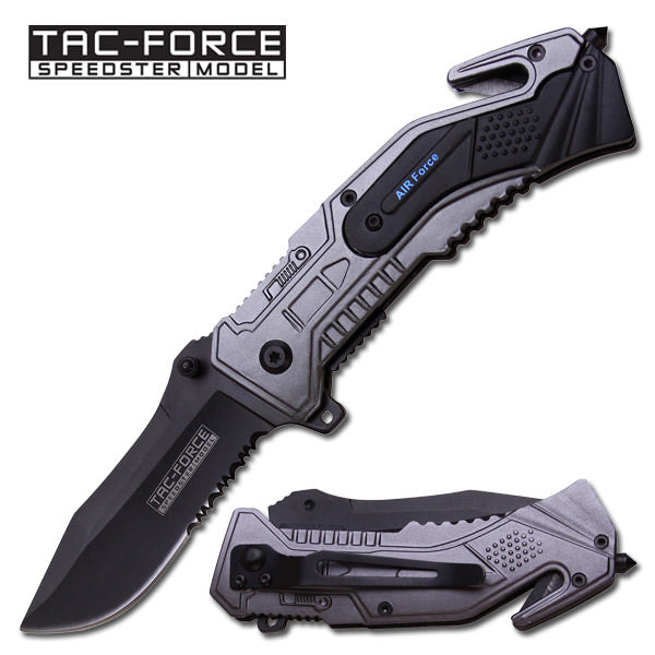 Spring Assisted - 'Legal Auto Knife' - Military Rescue - Air Force