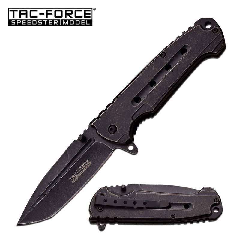 Tac-Force Stonewash Spring Assisted Knife Speedster Model