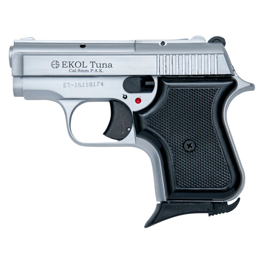 Replica Tuna V950 JF Blank Firing Pistol Nickel Finish