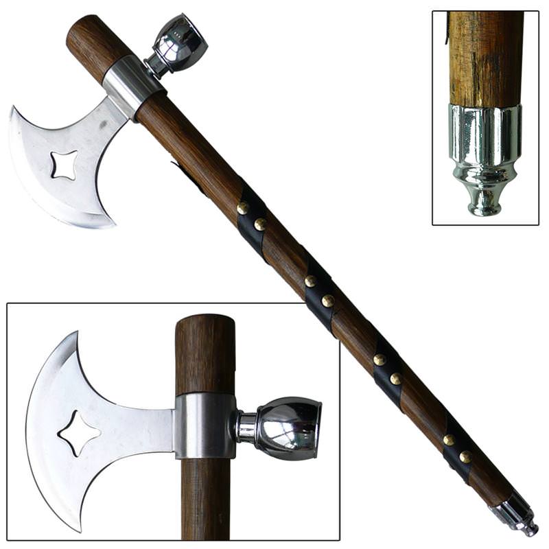 Wild Frontier Mohican Pole Axe Peace Pipe