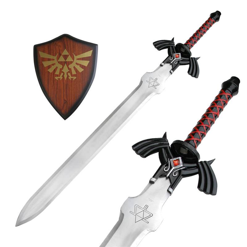 Dark Link Shadow Legend of Zelda Master Sword with Wall Plaque
