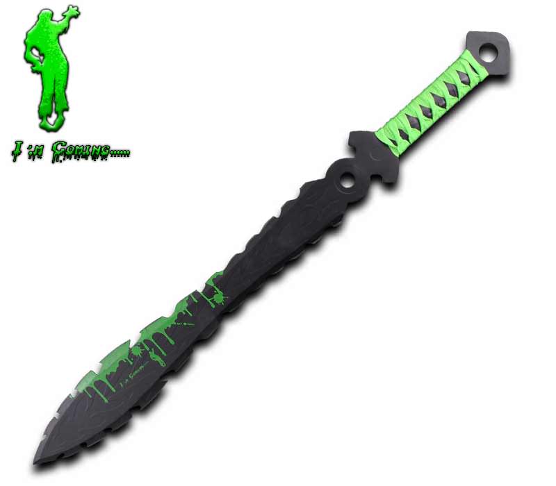 I'm Coming.... Zombie Killer Full Tang Fantasy Machete Ninja Sword