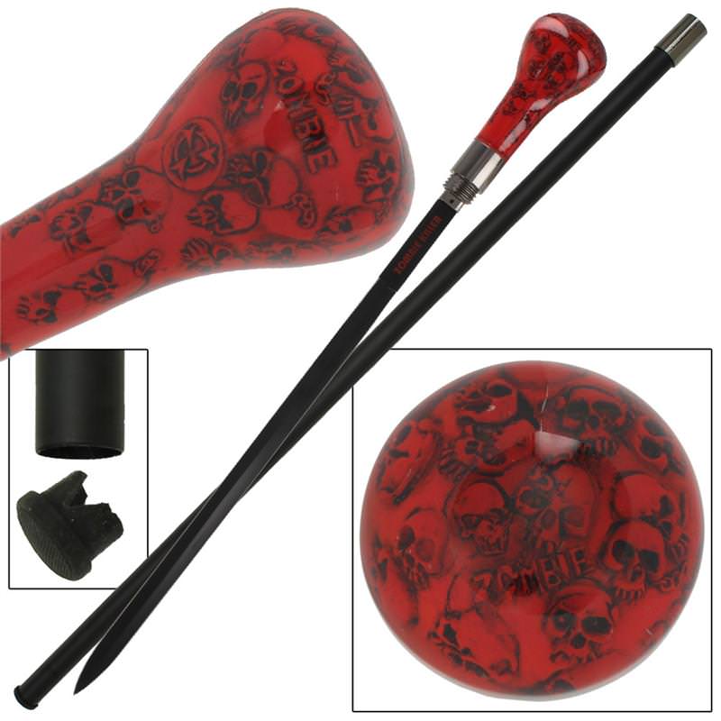 Zombie Killer Misfits End of the World Walking Cane Sword