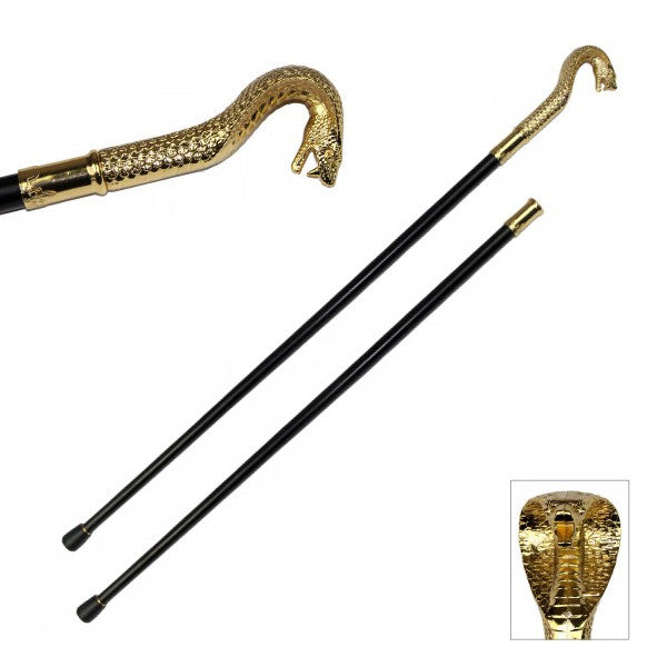 Golden King Cobra Snake Cane Sword