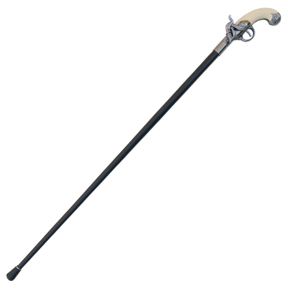 Flintlock Sword Cane Antique Gun Handle Walking Cane Sword