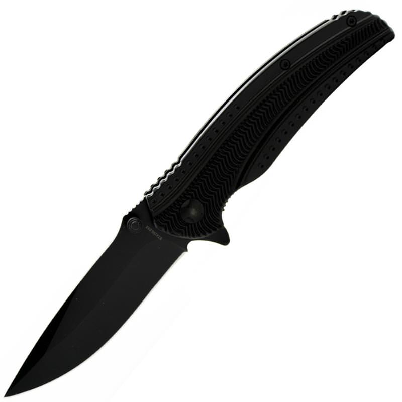 Spring Assist - 'Legal Auto' - Black Executive Folding Pocket Knife