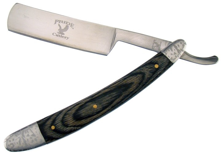 Dark Wood Handle Straight Razor