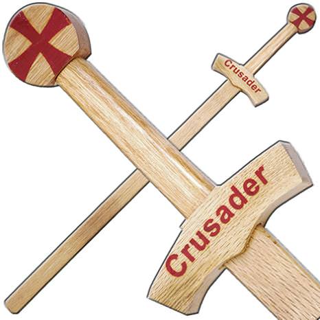 Knights Crusader Wooden Sword 40 Inch Overall