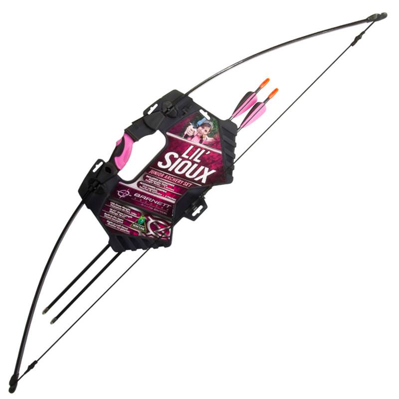 Barnett Lil Sioux Jr. Pink Recurve Beginner's Bow & Arrow Archery Set