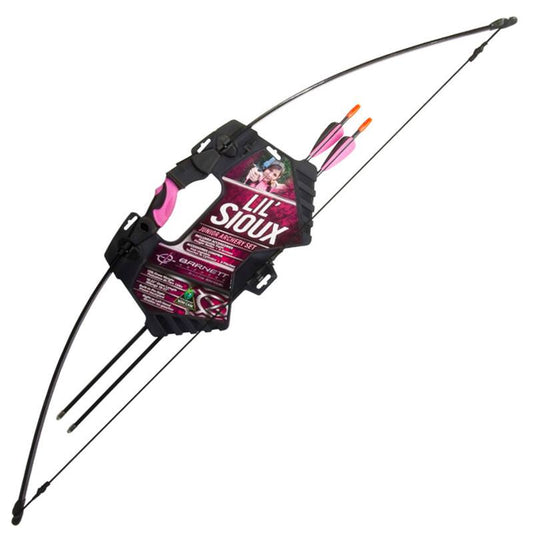 Barnett Lil Sioux Jr. Pink Recurve Beginner's Bow & Arrow Archery Set