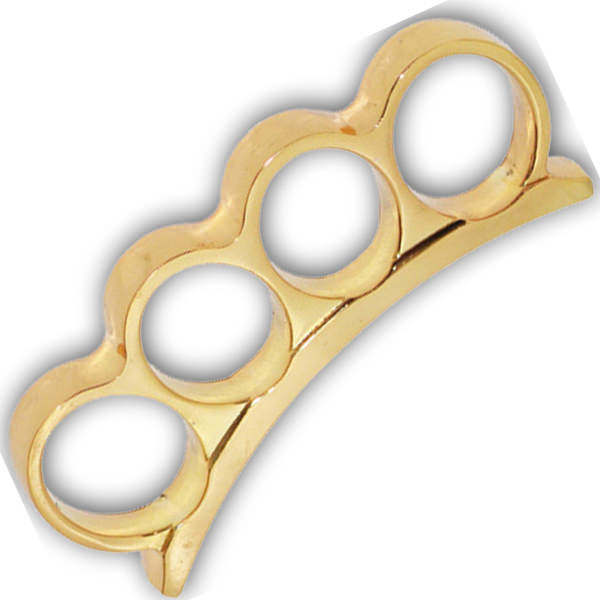 Extra Large Heavy Gold Curvy Belt Buckle - Paper Weight