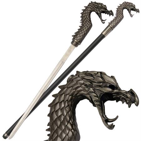 Flaming Dragon Sword Cane