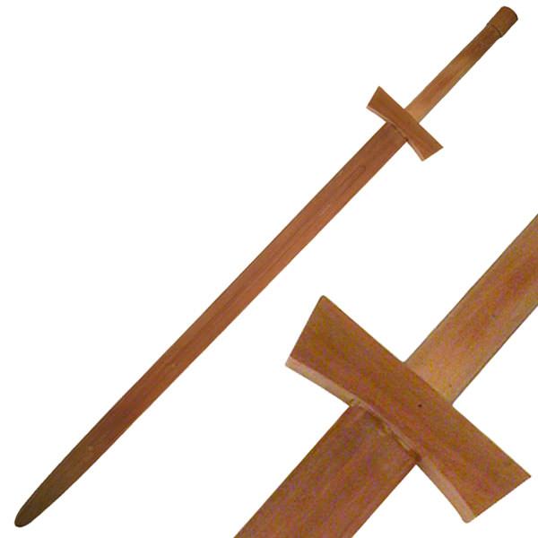 48" Two Handed Wood Training Long Sword