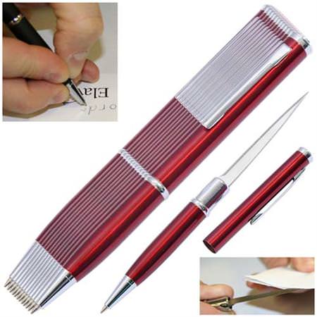 Elegant Executive Dozen Letter Opener Knives Red
