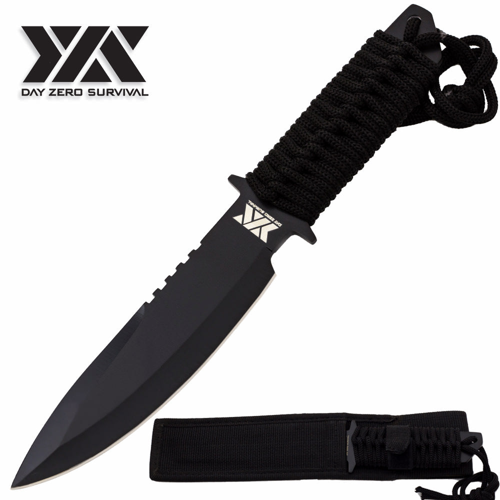 Survival Hunting KNIFE Tactical Full Tang Blade Bowie Combat Military