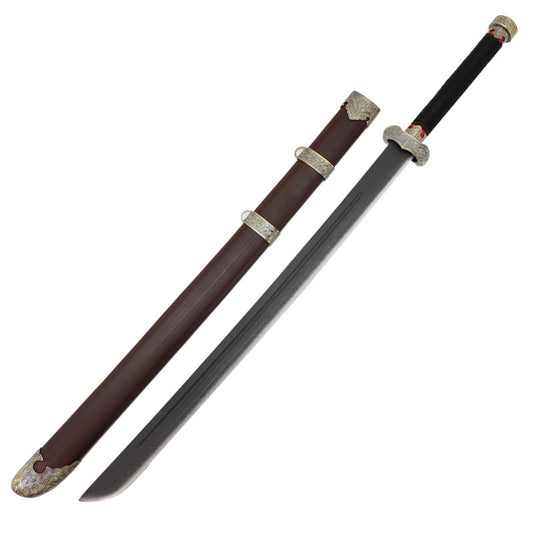 Qing Dynasty Manchu Dao Chinese Broadsword Wooden Cosplay Sword