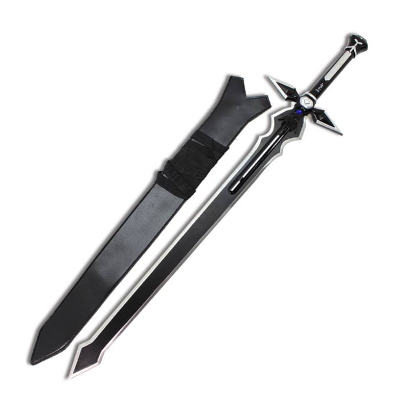 SAO Black Dark Repulser Sword of Kirito Replica Steel Sword