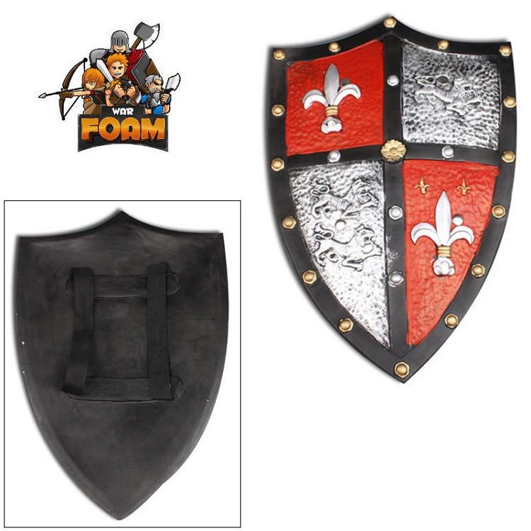 Medieval Royal Crusader Knight Foam Shield Coat Of Arms LARP