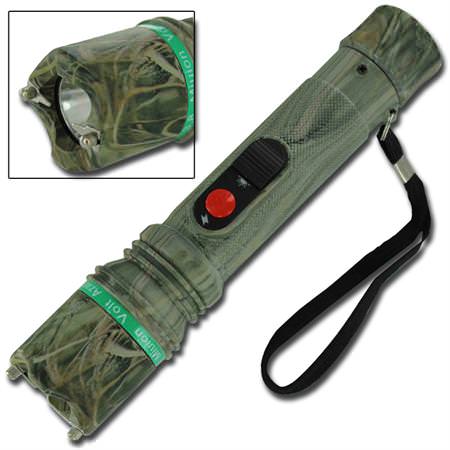 Bright LED Flashlight 3.8 Million Volt Stun Gun - Camo Survival