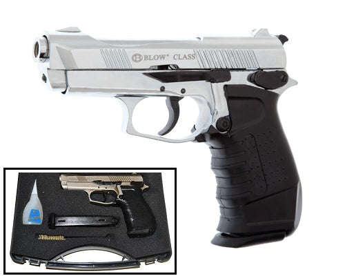 Blow Class Chrome Finish 9MM Blank Firing Replica Gun