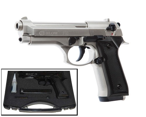 Blow V92F 9MM Blank Firing Replica Gun Satin Finish
