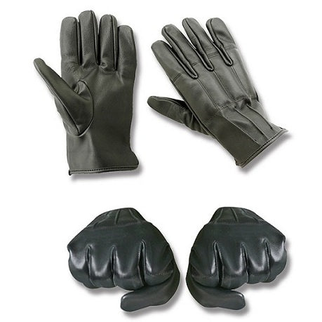Steel Shot Leather Tactical Sap Gloves - Size L