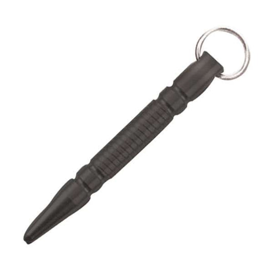Black Kubotan With Key Ring - Pointed Tip