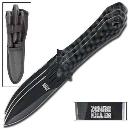 Zombie Killer 3 Piece Throwing Knives - Decimator