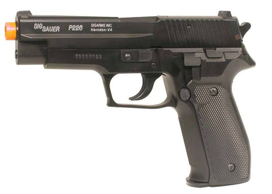 Sig Sauer P226 Spring AirSoft Black Hand Gun METAL SLIDE Heavy Weight