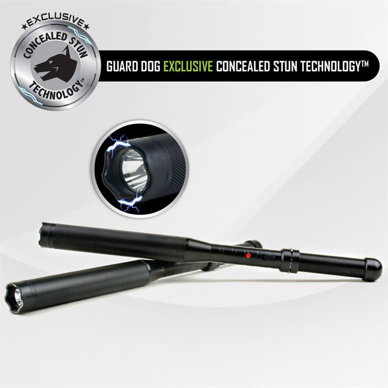 TITAN Metal Baton 7500K 260 Lumen Tactical Flashlight Stun Gun