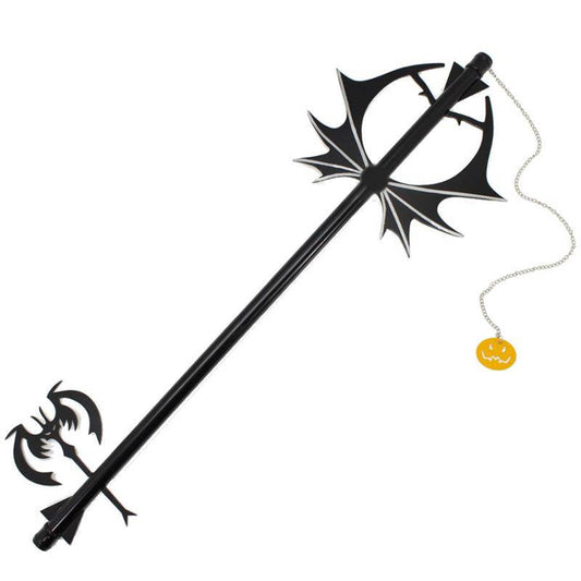 Metal Key Sword with Light Chain Pumpkin Head Cosplay Halloween Blade