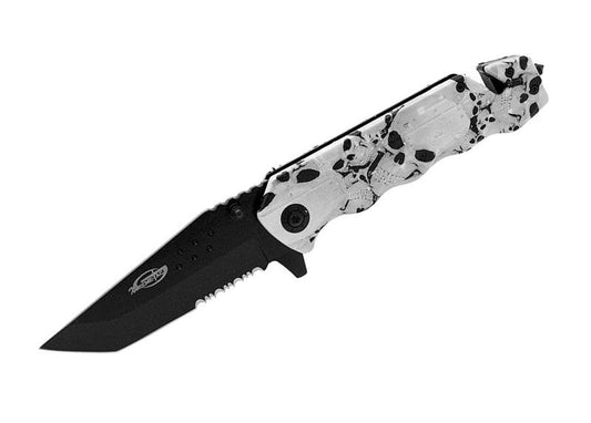 Army Tank Snow Camo Rescue Assisted Opening Knife