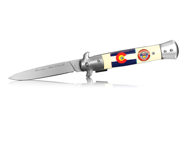 Pocket Knife Stilleto Colorado Spring Assisted Knife
