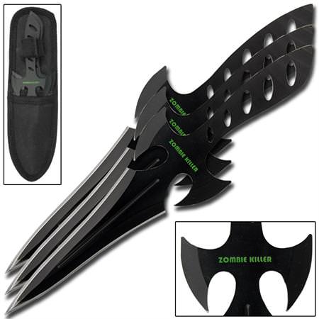 Vicious Zombie Killer 3 Piece Throwing Knife Set