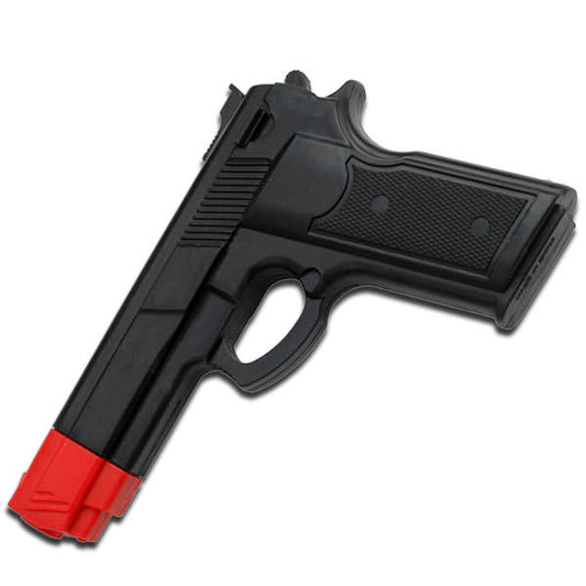 7" Black Rubber Training Gun Real Look and Feel