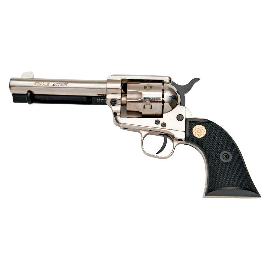 Kimar Old West M1873 9mm Nickel Finish Fast Draw Blank Firing Revolver