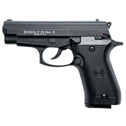 P29 Rev2 Semi Automatic Blank Firing Pistol Matte Black Finish