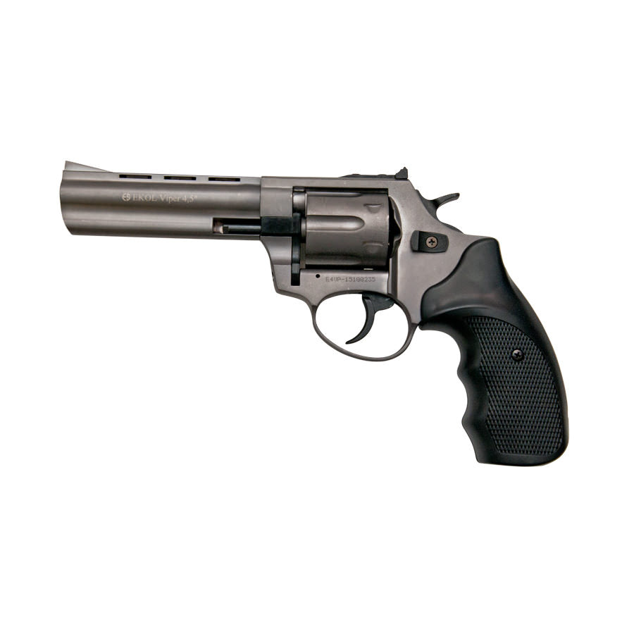 Viper 4.5 Inch Barrel 9MM Blank Firing Revolver Fume Finish